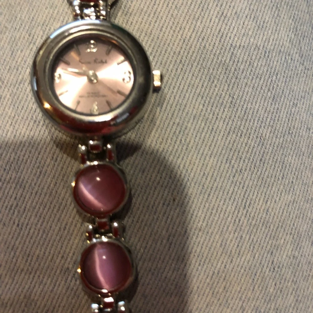 pink cats eye effects women’s wrist watch fashion jewellery - Picture 4 of 10